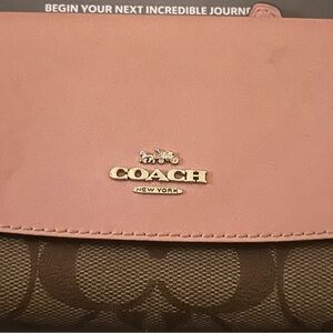 Coach Pink and Brown Women's Bag